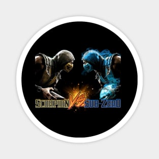 Scorpion vs Sub Zero team Mortal Kombat Pro Kompetition Magnet